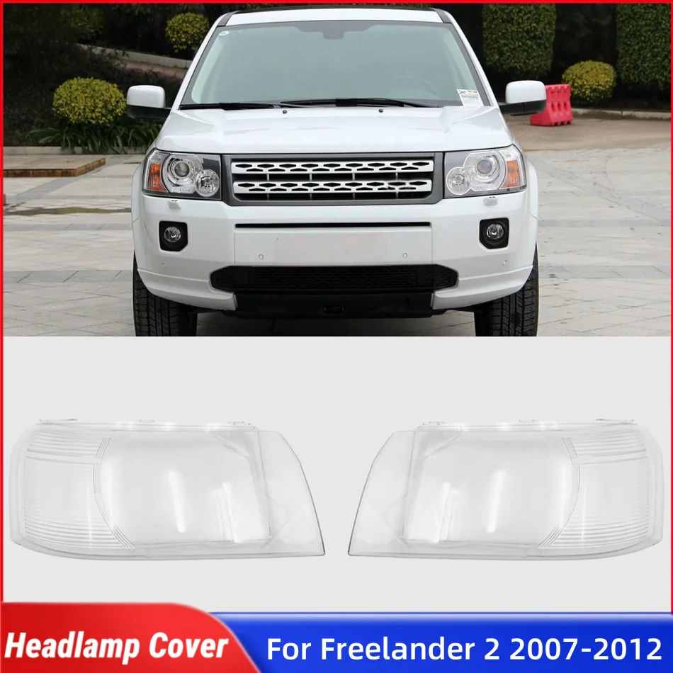Pop For Land Rover Freelander 2 2007 2008 2009 2010 2011 2012 Car Front Headlight Lens Cover Lampcover Caps Headlights Lights Gl
