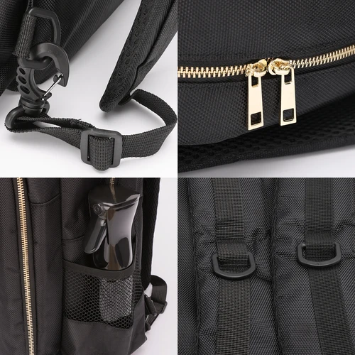 Imagen 2 del producto Mochila para peluquero, bolsas de almacenamiento de viaje, paquete de almacenamiento de herramientas de peluquería, mochila de gran capacidad para maquillaje
