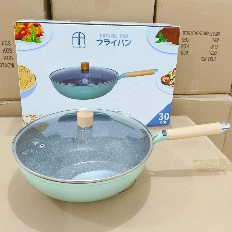

Non-stick Frying Pan Stone Universal for Gas Stove Induction Cooker for Home Steak Cooking Kitchen Use