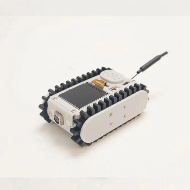 LingLe Mini Robot Remote Control Video Car Pipeline Robot ESP32S3 Development Customized Version Light Gray Au