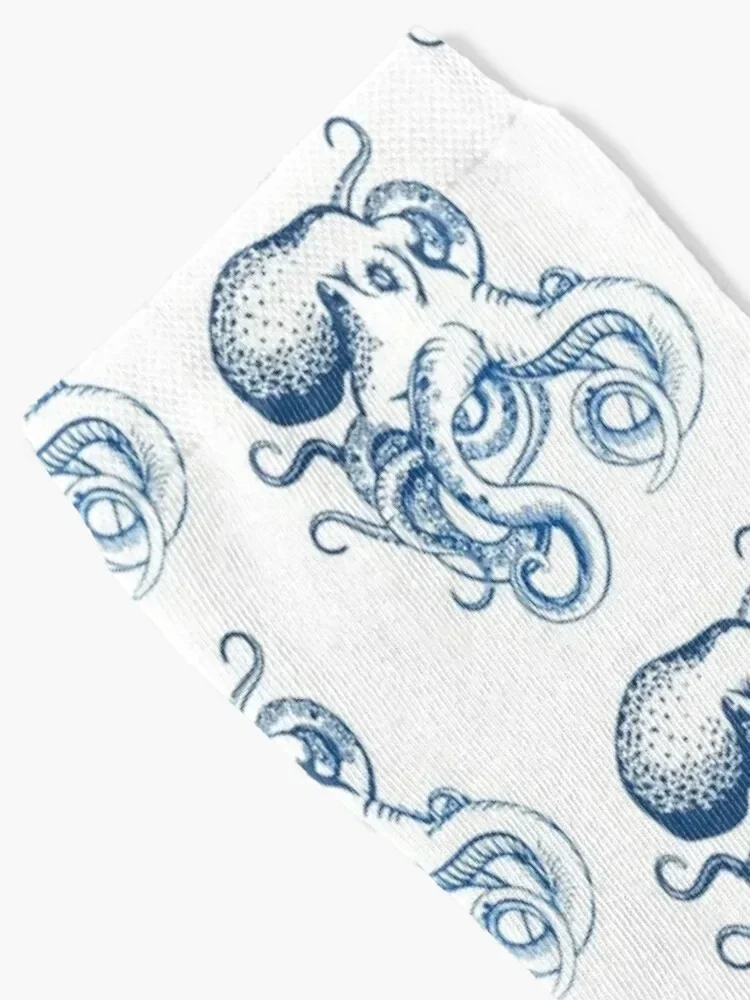 Retro Vintage Octopus Sketch Socks sheer sports and leisure cycling anti-slip Boy Child Socks Women's