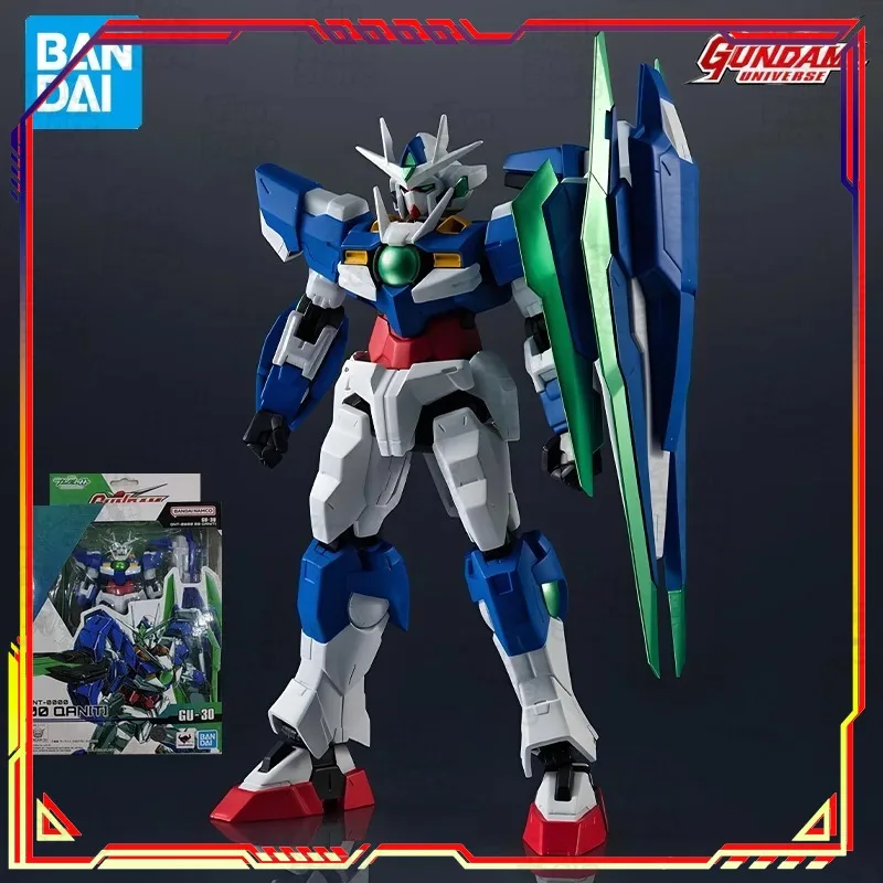 BANDAI GUNDAM UNIVERSE GU-30 00 Quanta Gundam Figura de Ação de Anime Modelo de Montagem Brinquedo Colecionável Ornamento Oficial Licenciado