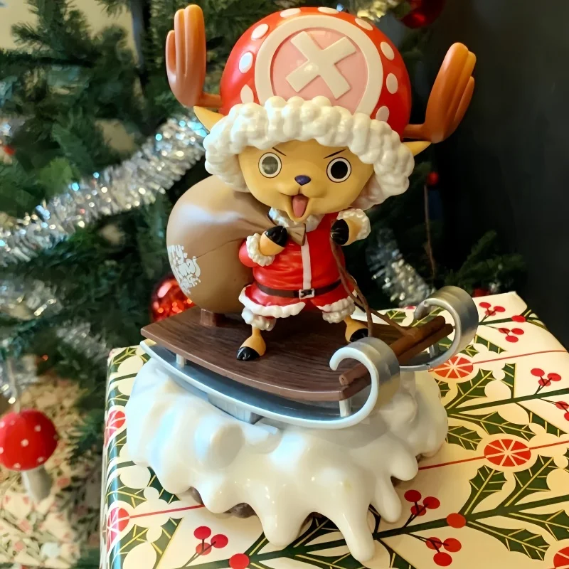 

Цельная фигурка Тони Тони Чоппера, ПВХ, фигурка, статуя, кавайная модель, коллекция украшений для стола, рождественский подарок, игрушки