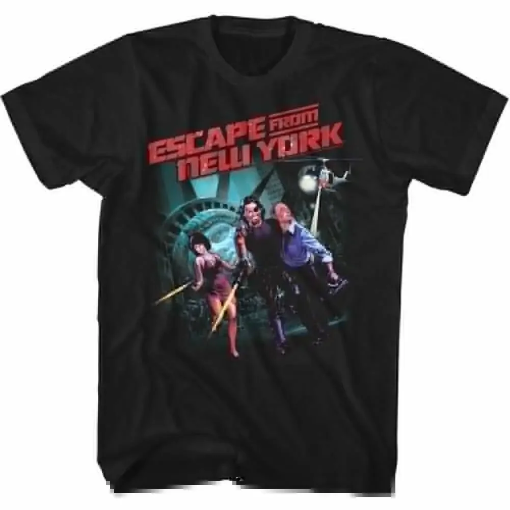 Escape From New York Movie Snake Plissken Shooting His Way Out Men's T-Shirt