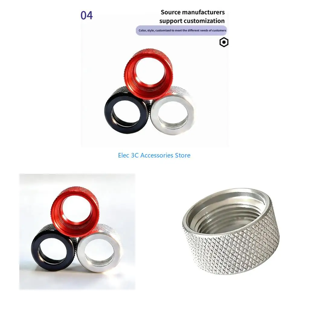Y51A 17mm Ball Joint Lock Nut 17mm Ball Head Fastening Nut for Universal Compatibility with Rotatable Phone & Tablet Mounts