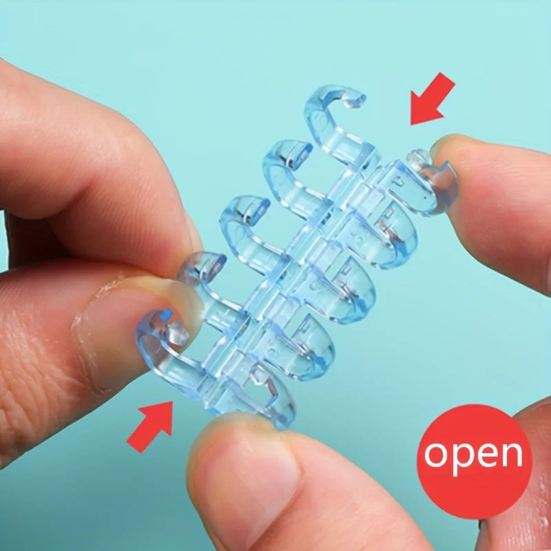30pcs PET Plastic Binder Rings for DIY Craft Projects