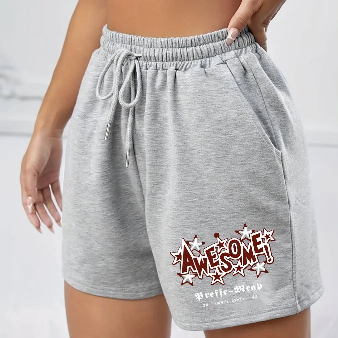 Ladies' Trendy and Fashionable Shorts, Summer Casual and Versatile, American Style Trendy Outerwear, Summer Beach Pants