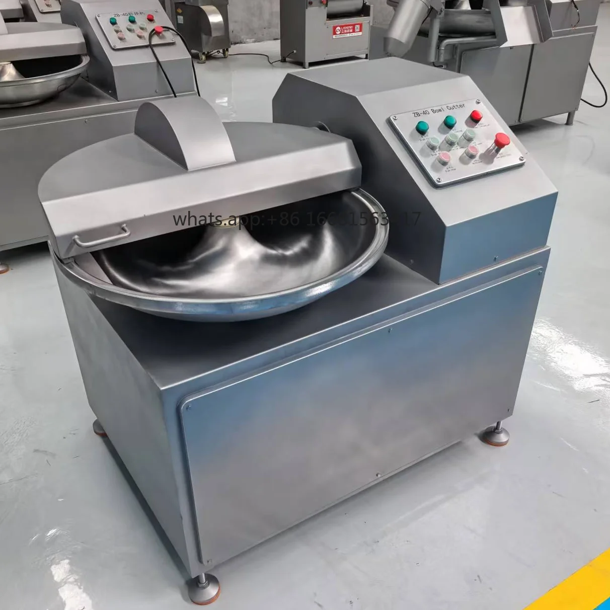 Factory Direct SalesBA-ZB40 Compact Design High Speed Bowl Cutter Food Grade Stainless Blades And Pot Meat Cutter And Vegetable