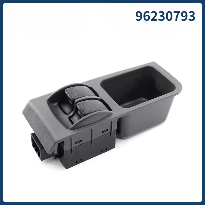 96230793 For Daewoo Lanos 6 Pins 2 Button LHD Front Left Side Car Window Lifter Control Switch Doulb Glass Lifter Button