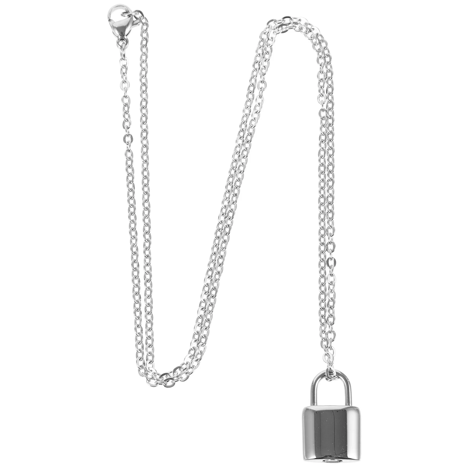 

Small Pet Urn Pendant Necklace Lock Shape Stainless Steel Ashes Holder Memorial Keepsake Dog Urns Pet Urn Dog Urns