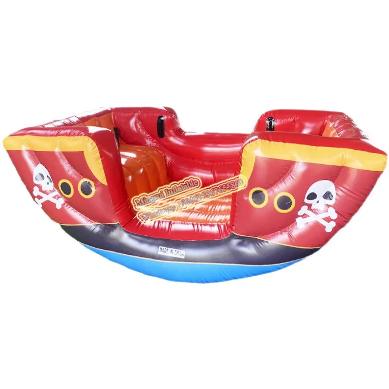 Inflatable Viking Seesaw Totters for Kids Indoor Soft Play Center 2 person 2.2x1.2x1m 7x4x3 feet Pirate Ship water floating boat