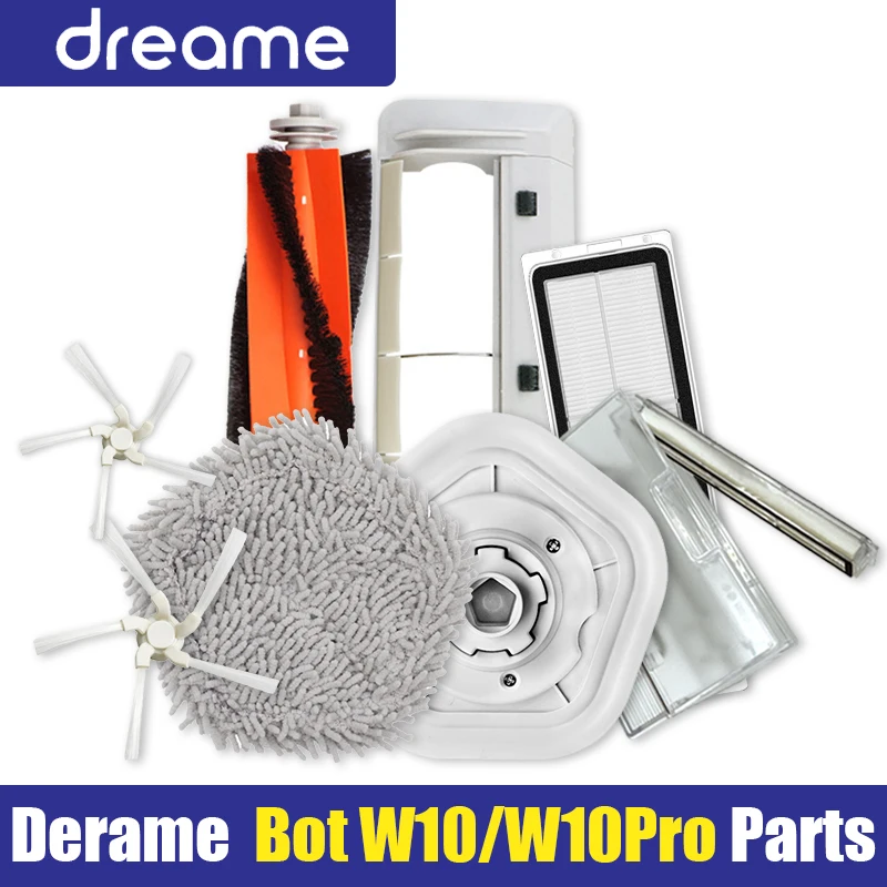 

Dreame Bot W10 / W10 PRO Accessories Robot Vacuum Cleaner HEPA Filter Main Side Brush Mop Cloth pad Replacement Parts