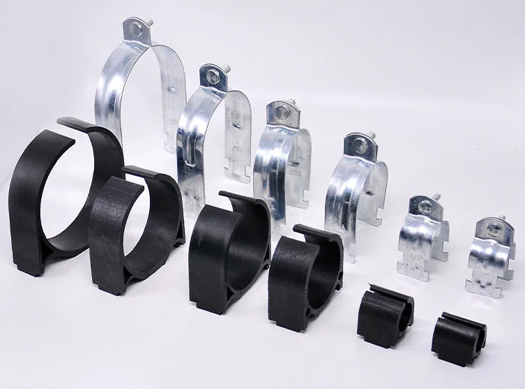 Galvanized P Pipe Clamp Metal Pipe Support Clip with Optional Rubber Lining for Tube and Pipe Fixing Multiple Sizes