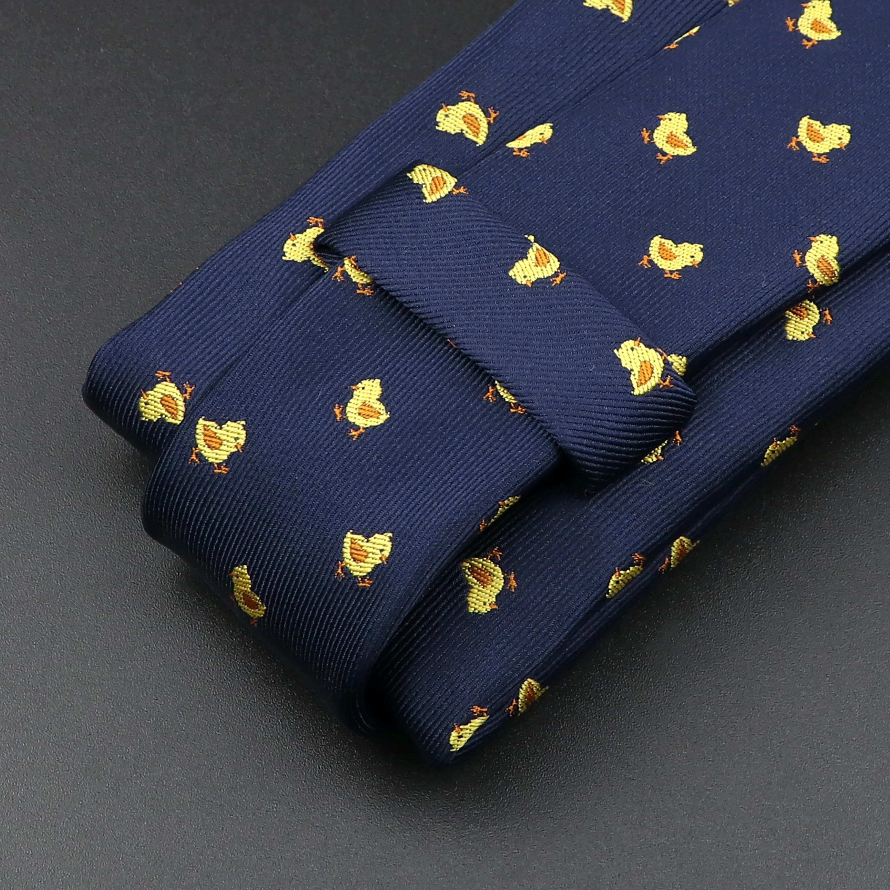 New Blue Printed Men\'s Tie Novelty Animal Fruit Pattern Neck Ties S lim Jacquard Woven High Quality Gravatas Accessories For Men