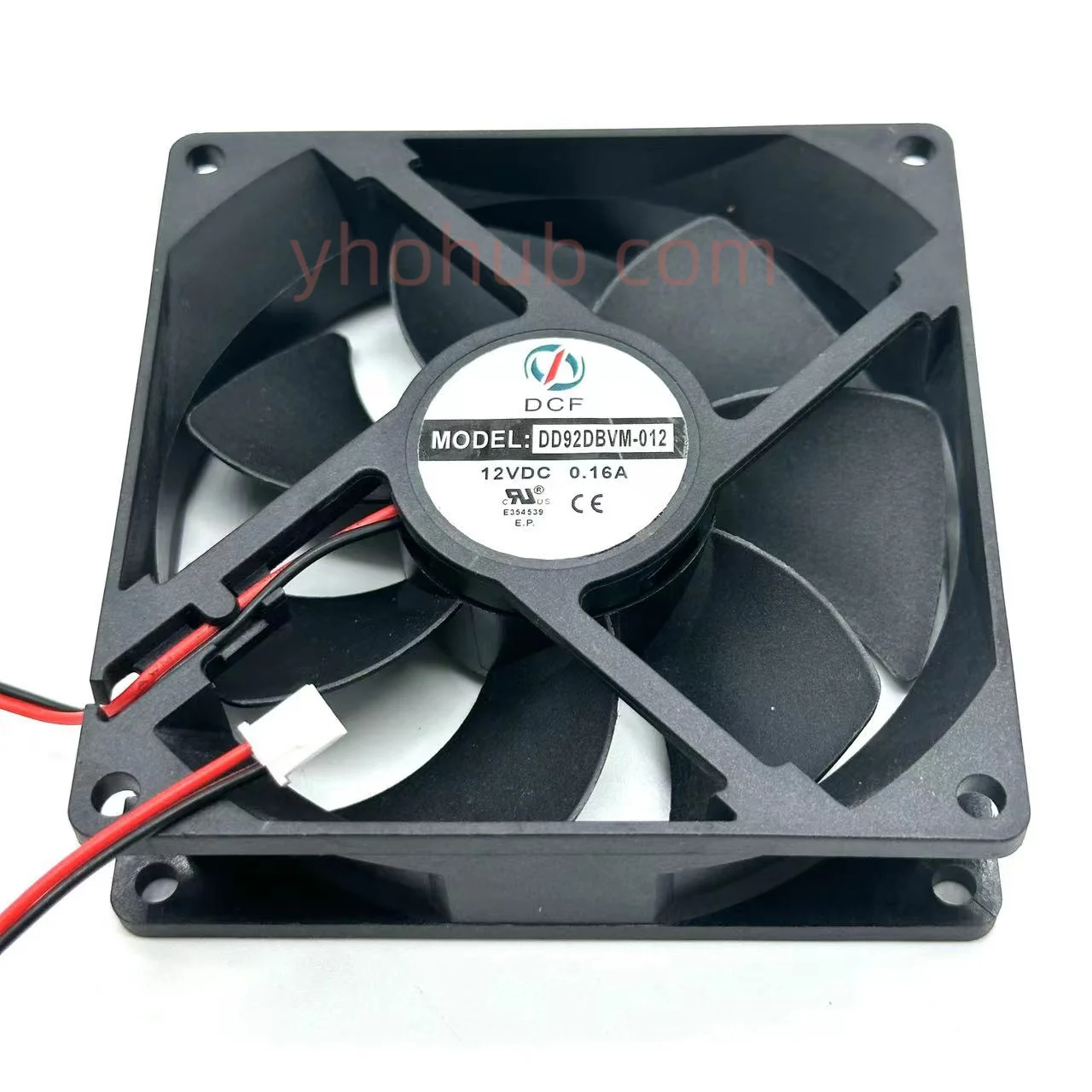 DD92DBVM-012 DC 12V 0.16A 90x90x25mm 2-Wire Server Cooling Fan