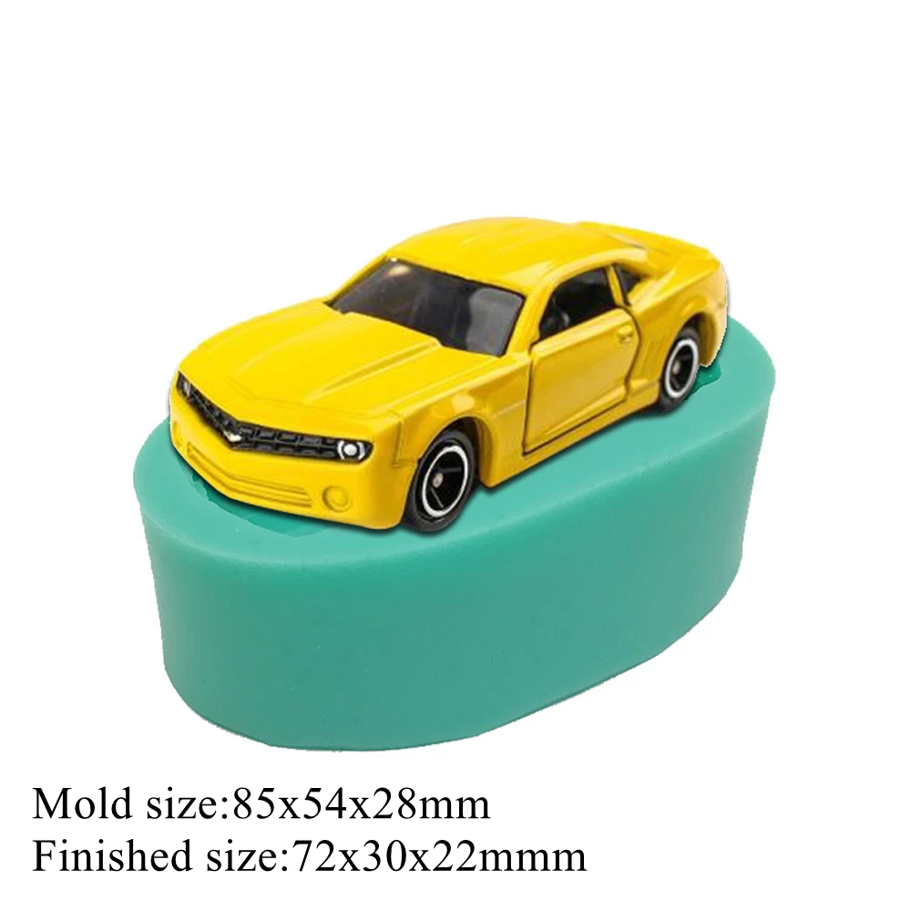 Car Shape Silicone Mold Cake Decorating Tools Sports Racing Cars Chocolate Cupcake Fondant Molds Polymer Clay Baking Mould M659