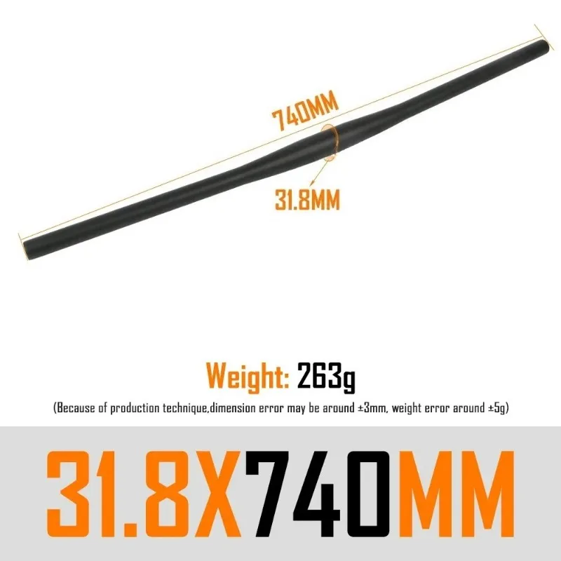 Flat/Swallow Handlebar 640-800mm MTB Aluminum Alloy Bike Handle