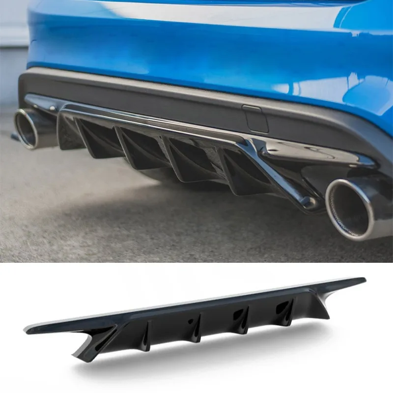 Image of Für Ford Focus Fließheck ST Mk4 2019–2025, Maxton-Stil, Heckstoßstange, Volant, Auto, Heckstoßstange, Diffusor, Spoiler, Bodykit, Tuning