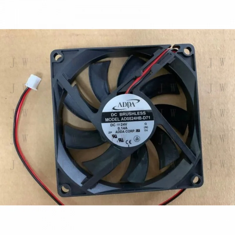 

DDJ FOR ADDA AD0824HB-D71 Double ball cooling fan DC24V 0.13A 80*80*15mm 2pin