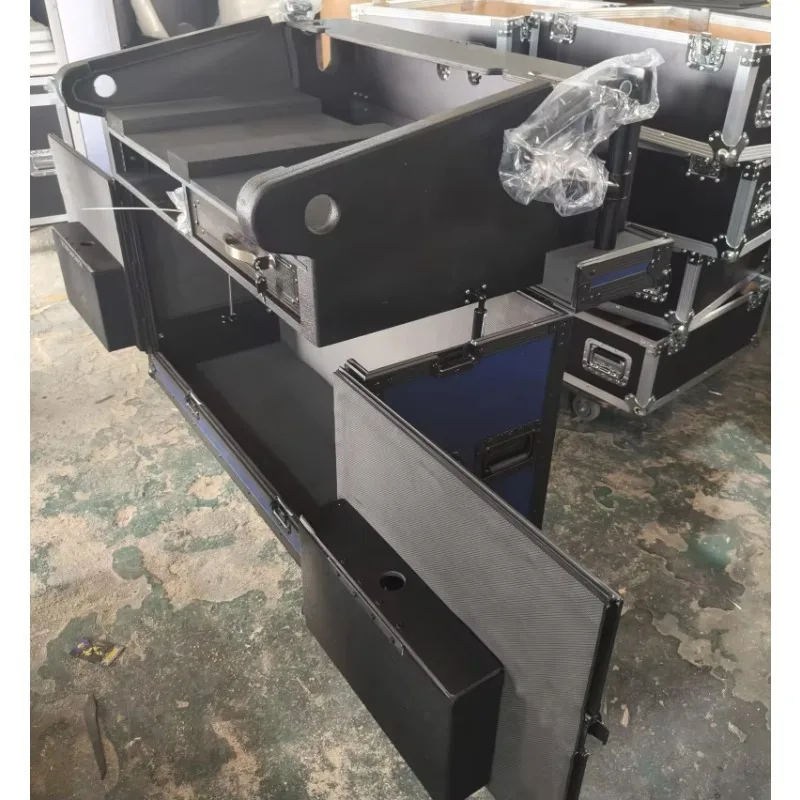 Goodwill Customize Aluminum Durable Flip Flight Case for  GL2400-432 Mixer with Laptop Holder