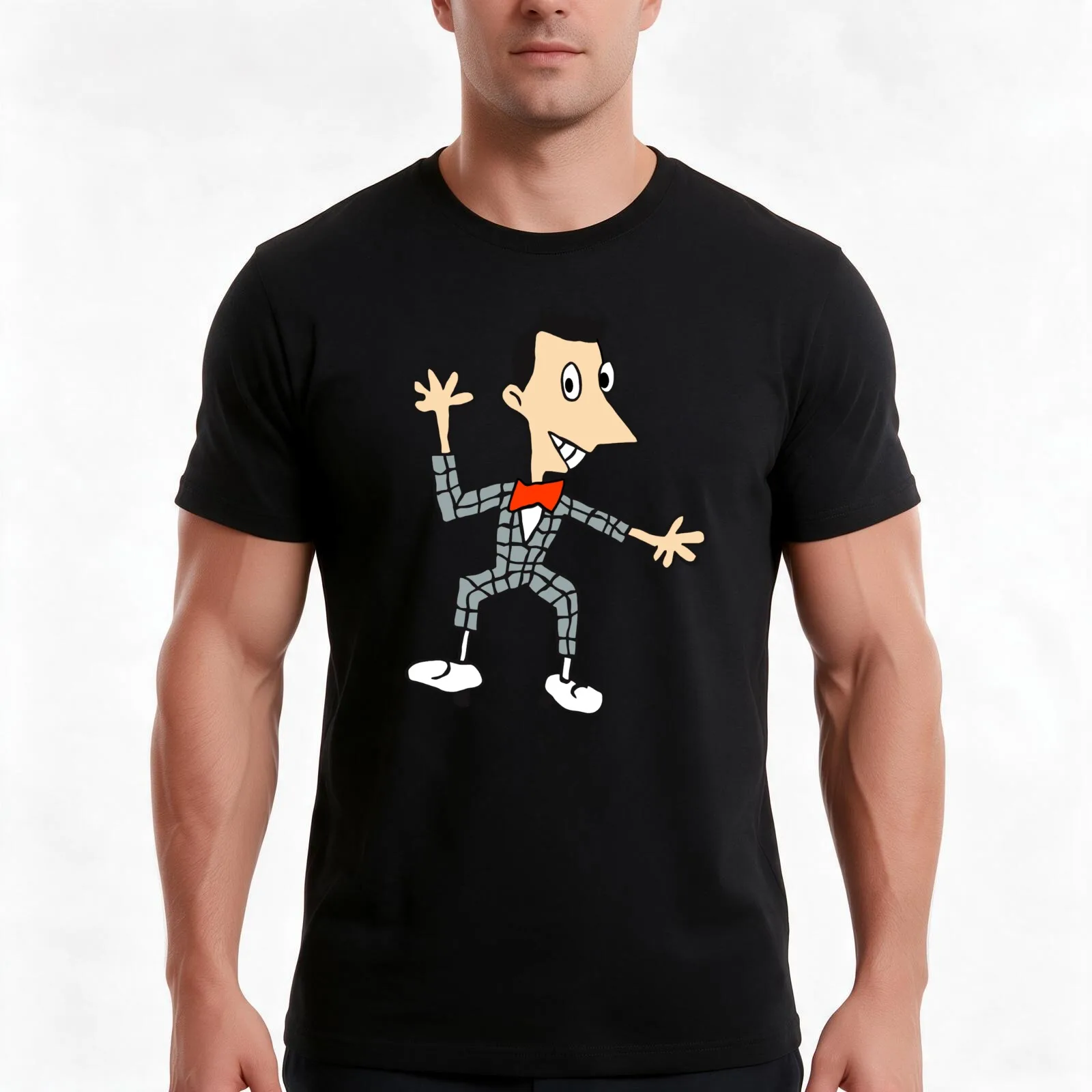 Pee Wee T-Shirt, Summer Casual Cotton Tee, Oversized Streetwear Tops, Vintage Graphic Print, Loose Fit Short Sleeve, 100% Cotton