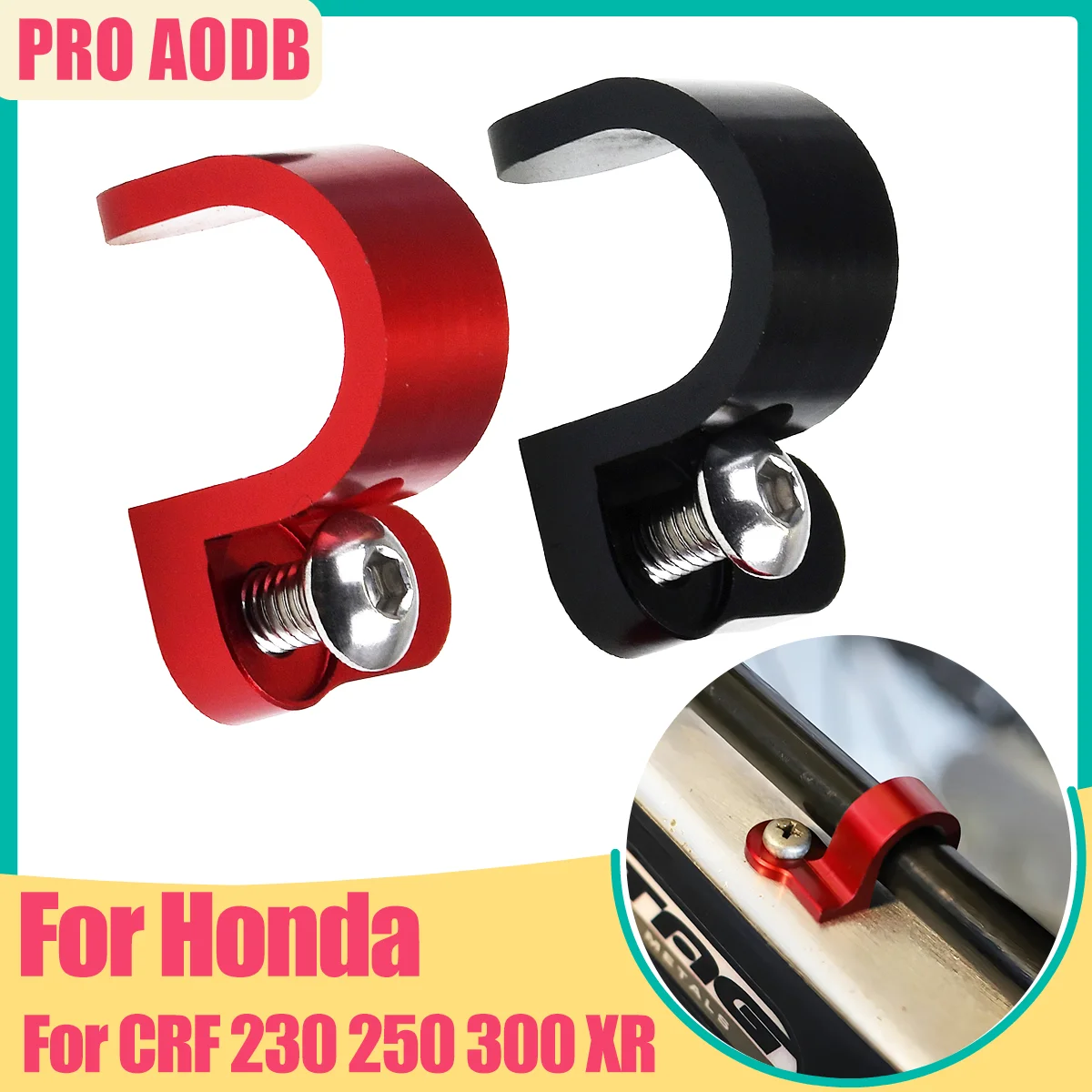 

For HONDA Motocross Brake Line Holder XR650R 650L 600R XR250R XR250L CRF230L/M 250L/M 300L Rear Brake Hose Guide Clamp Universal