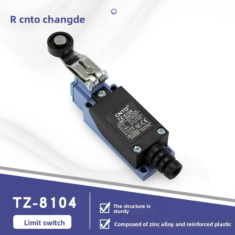 CNTD Chang Electric limit travel switch micro switch TZ-8104 water-resistant plastic wheel roller self-reset