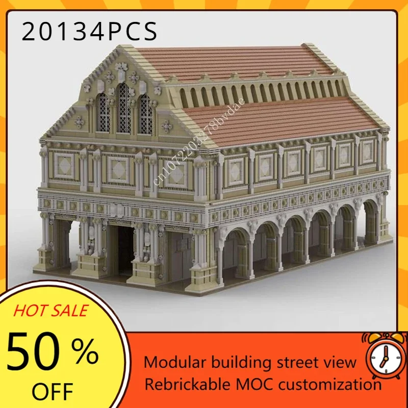 

20134PCS Customized MOC Modular Ancient Roman Basilica Architecture Model Building Blocks Bricks DIY Puzzle Assembly Toys Gifts