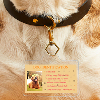 Personalized acrylic pet name tags,custom cute pet ID tags,name tags with pictures,for friends,best creative pet Christmas gifts