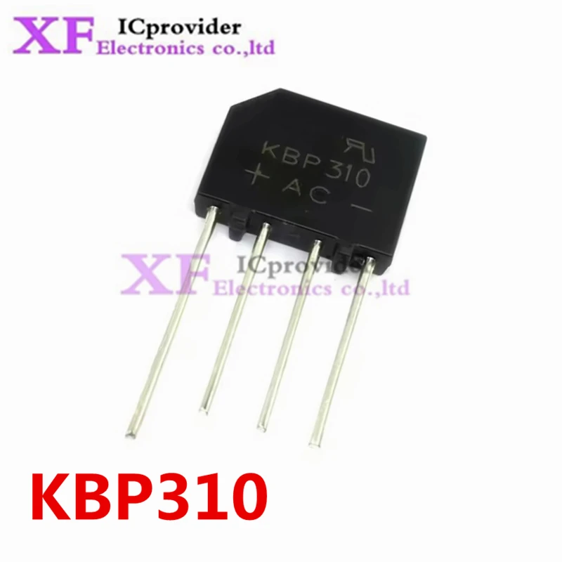 10 قطعة KBP310 3A 1000 فولت مقوم الجسر الثنائي