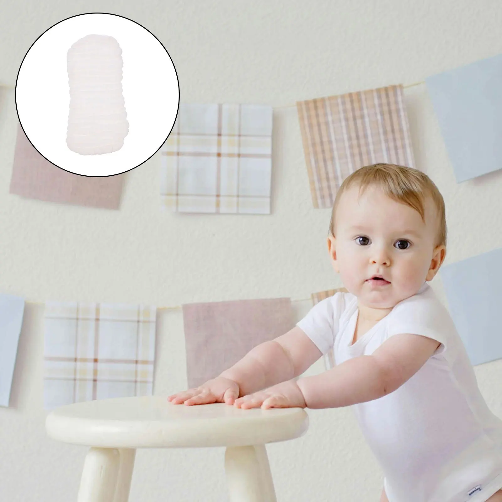 6 個の綿おむつライナー通気性のある再利用可能な洗える新生児用布おむつインサート快適な漏れ防止