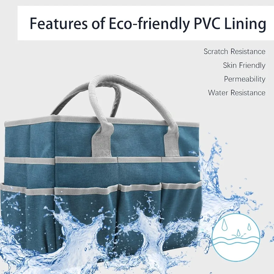 حقيبة تخزين حرفية لتنظيم الفن مع جيوب ومقابض مصنوعة من قماش أكسفورد المتين مثالية لضباط المعلمين