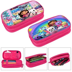 Gabby Dollhouse Pencil Case Pencil Bag Storage Pencil Box Back To School Pen Case Anime Stationery Kids Birthday Party Gift