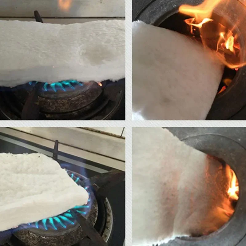 1PCS 1260℃ Ceramic Fiber Insulation Blanket, Aluminum Silicate Needle-Punched Felt for Boiler, Kiln & High-Temp Furnace