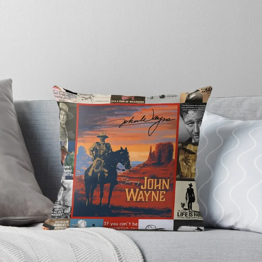 

John Wayne Quote Throw Pillow Custom Cushion pillow cover christmas Couch Cushions christmas ornaments 2025 pillow