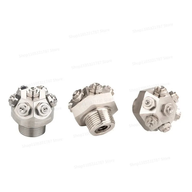 XWT Stainless Steel Medium and High Pressure Fire Water Mist Nozzle, Centrifugal Ultra-fine Atomizing Umbrella Type