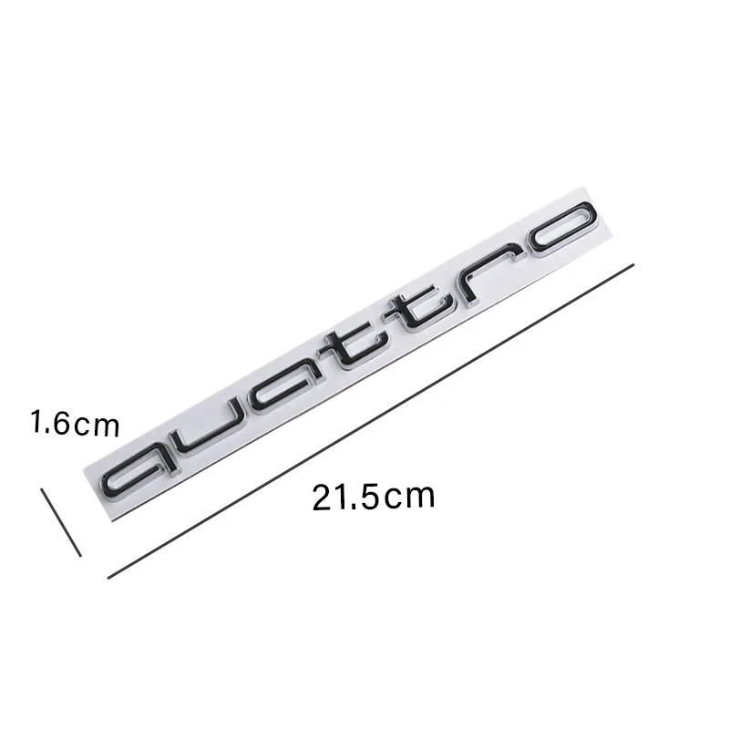 Car Trunk Badge Sticker for Audi Quattro A3 A5 A6 A4 A1 A2 B8 B4 B3 B6 B5 B2 B7 Q5 Q3 Q2 S3 S5 S6 RS3 RS4 RS5 Rear Emblem Decal|