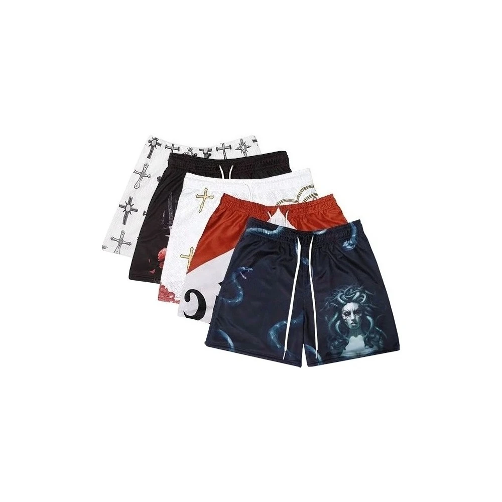 

Trendy Quick Drying Breathable Fitness Shorts Hot-selling Fashion Series Men's Women's Same Casual Outdoor Shorts Street Wear
