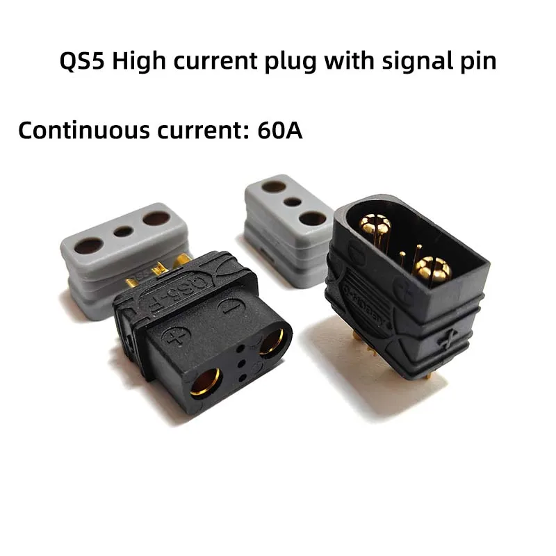 QS5 connector New energy robot drone outdoor power intelligent battery 60A3P signal pin plug