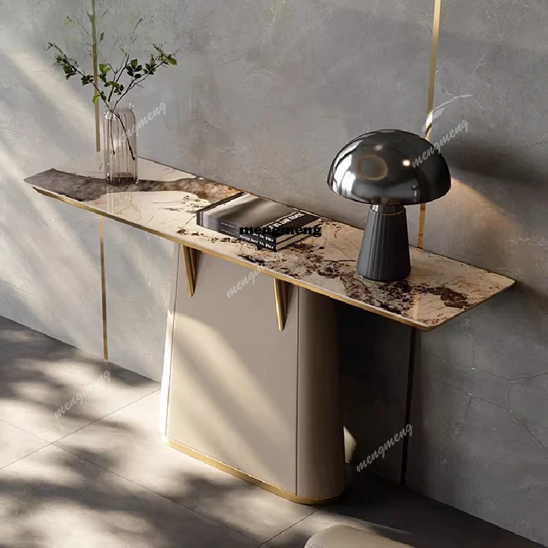 

Новая вилла в китайском стиле: элитный декоративный шкаф для хранения, подвесной стол для прихожей, легкий люкс для входной зоны