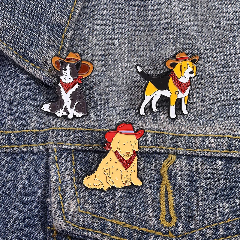 Enamel Pin Women's Brooch Cute Dog Series Brooch Brooches For Women Luxury Brooches For Clothing Pins Brooches Woman Lapel Pin