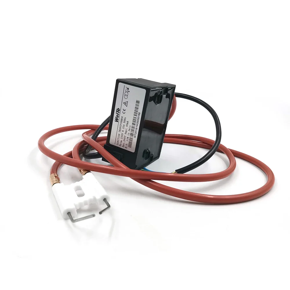 230V Pulse Ignition Transformer Burner Igniter, Waste Oil Burner Ceramic Ignition with Cable for Fuel Oil Heater
