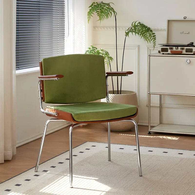 Single Balcony Leisure Chair Nordic Dining Chair House Simple Small Apartment Back Chair A372