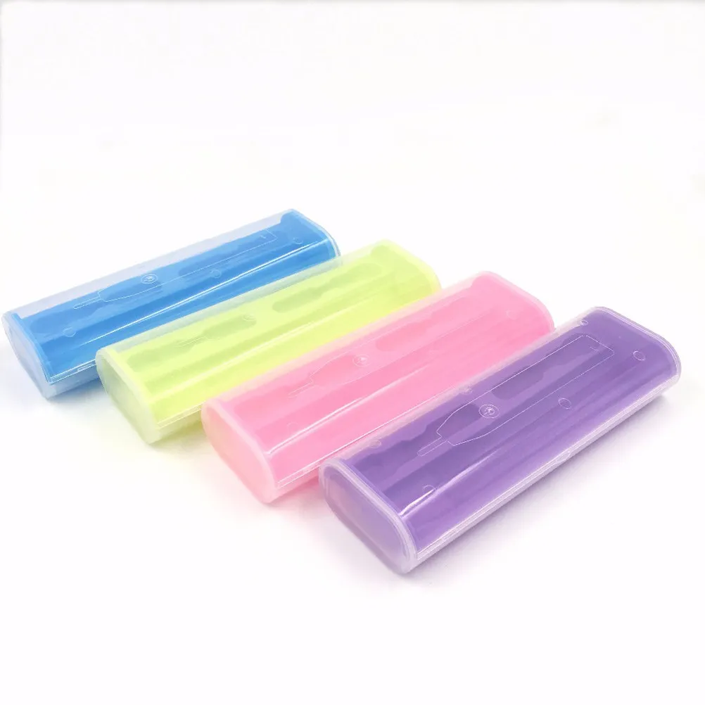 Electric Toothbrush Holder Box Travel Storage Case 21.5x8x4.5cm Compact Design Holds 2 Heads 1 Handle Scratch Resistant Clean