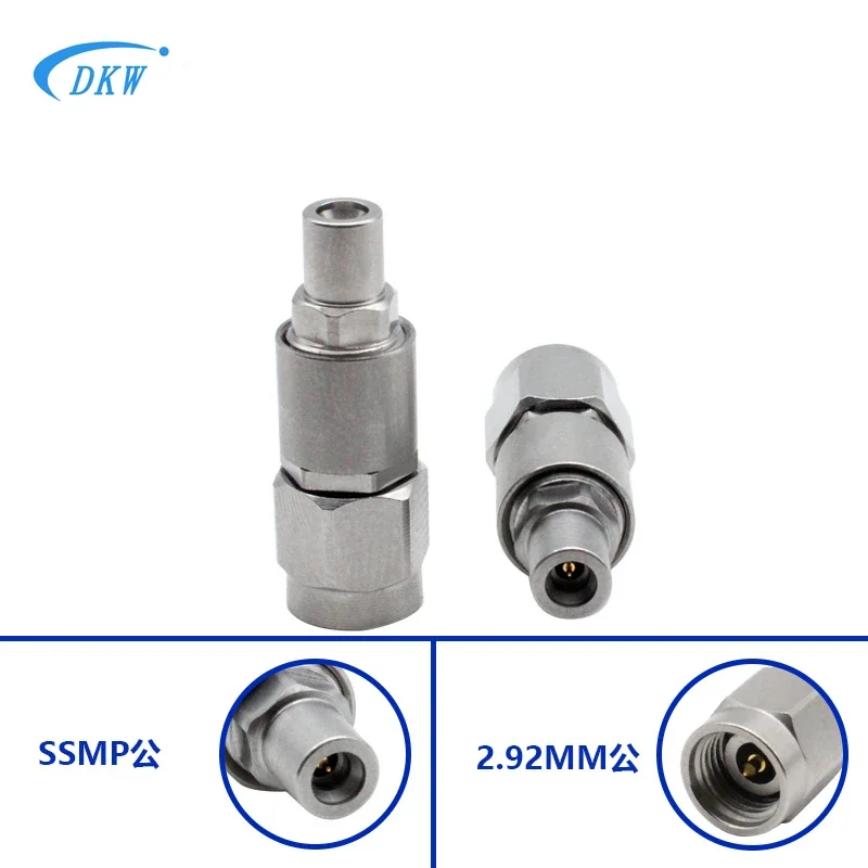 

2.92MM Male to SSMP Male Millimeter Wave High Frequency Adapter 40GHZ Stainless Steel