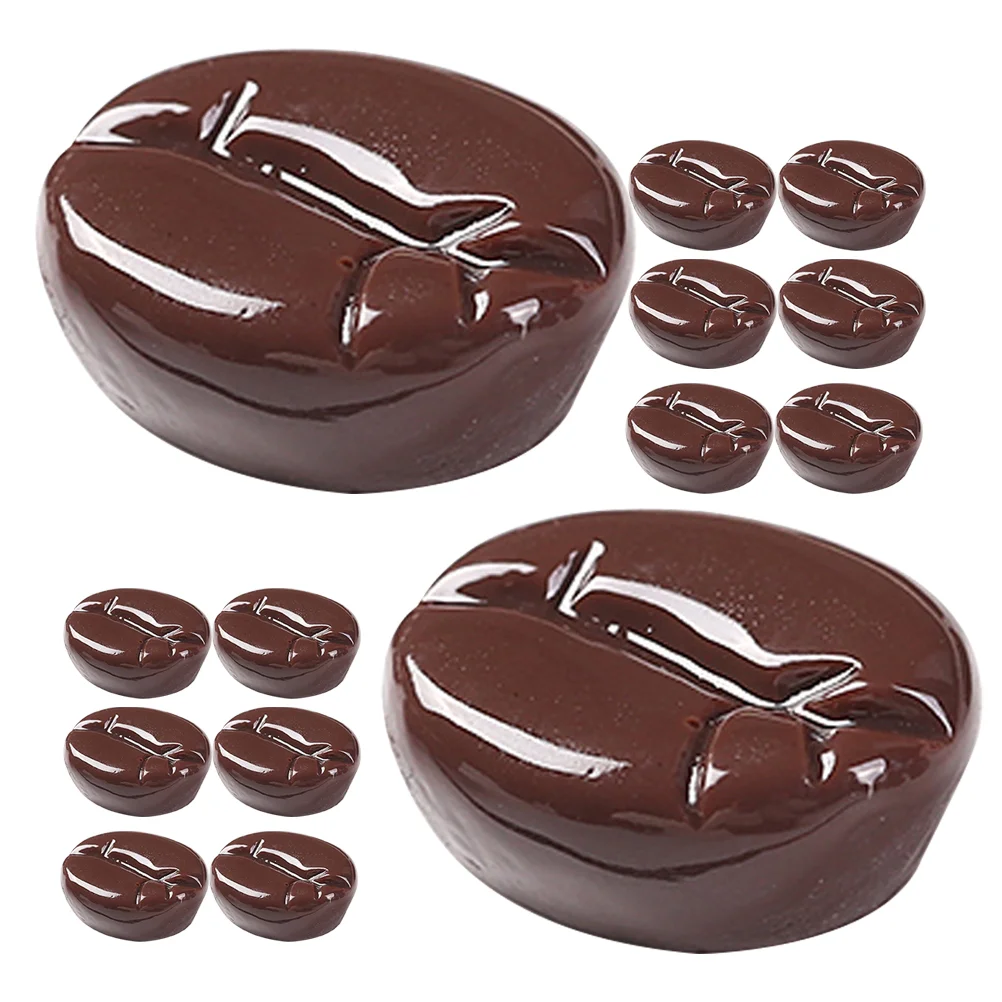 Simulated Coffee Beans DIY Accessory Artificial Fake Prop Props Simulation Figurine