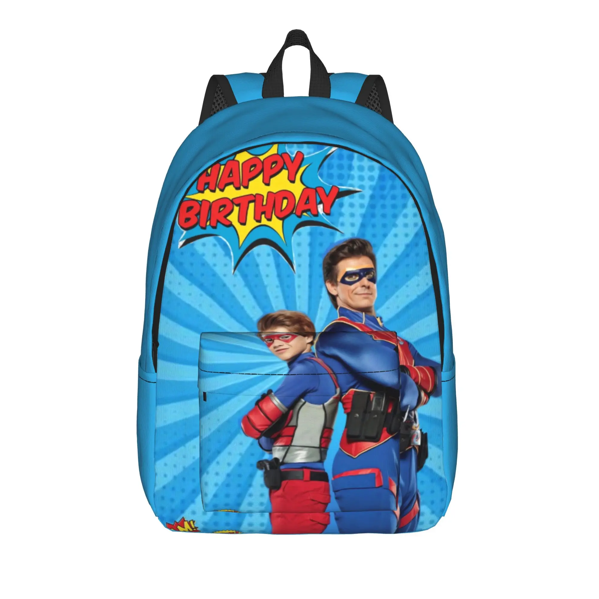 Henry Danger Secret Identities Backpack Men  Durable Backpacks Polyester Kawaii School Bags University High Quality Rucksack