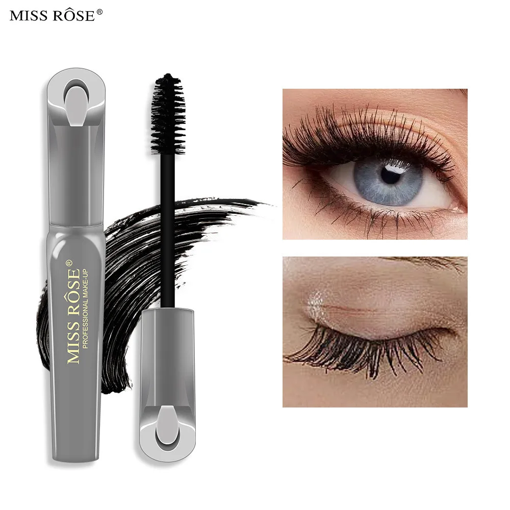 Oog Zwart Waterdicht, Lang Gekruld En Krullend Mascara Primer, Dik, Niet Smudging, Superfijne Mascara Borstel, Officieel En Authentiek