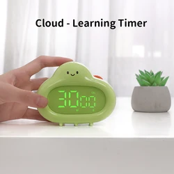 1pc, Creative White Cloud Shape Timer, Cartoon Timer, Desktop Learning Timer, Kitchen Timer For Cooking Baking