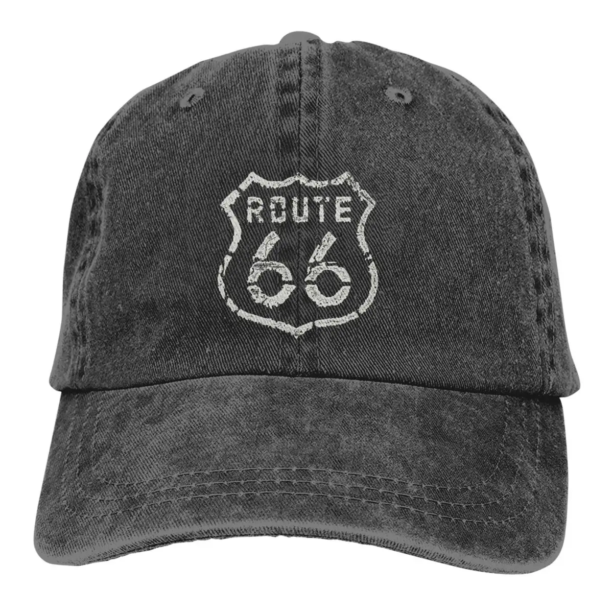 Vintage Route 66 Baseball Caps Peaked Cap Route 66 Sun Shade Cowboy Hats for Men Trucker Dad Hat